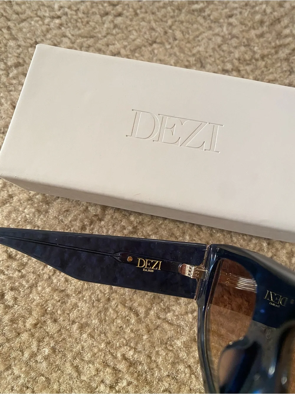 DEZI Backtrack Sunglasses Blue Lens